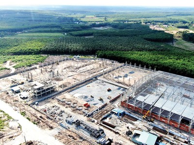 Nhiều chủ đầu tư đẩy mạnh triển khai các dự án khu công nghiệp mới. Ảnh: Thành Nguyễn