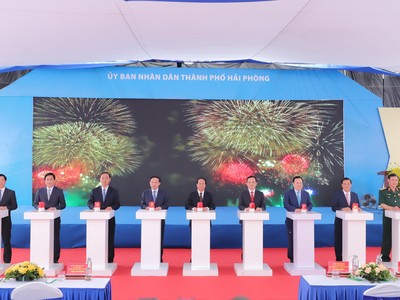 Phó Thủ tướng Lê Văn Thành phát lệnh khởi công xây dựng cầu Bến Rừng