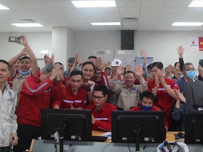 Nhiệt điện Thái Bình 2 hoà thành công lưới điện quốc gia tổ máy 1 bằng dầu