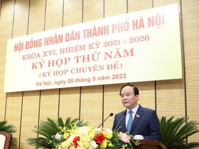 Chủ tịch HĐND Thành phố Nguyễn Ngọc Tuấn phát biểu khai mạc kỳ họp.