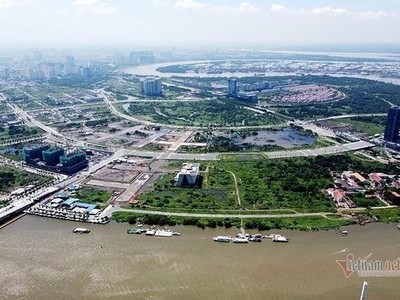 Một góc khu đô thị mới Thủ Thiêm. (Ảnh: Vietnamnet)