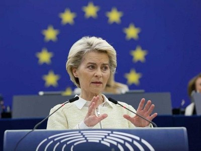 Bà Ursula von der Leyen, Chủ tịch Ủy ban châu Âu. Ảnh: AFP