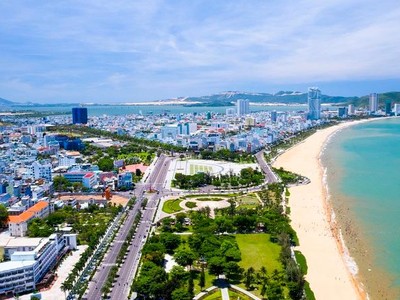 Miền Trung đã và đang hội tụ nhiều cơ hội để phát triển các dự án bất động sản. Trong ảnh: TP. Quy Nhơn (Bình Định) trở thành điểm hấp dẫn nhà đầu tư bất động sản nghỉ dưỡng