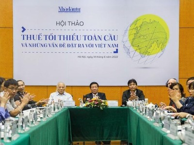 Hội thảo "Thuế tối thiểu toàn cầu và những vấn đề đặt ra với Việt Nam". (Ảnh: Trọng Hiếu)