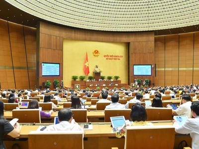 Phiên họp sáng 14/6 của Quốc hội.