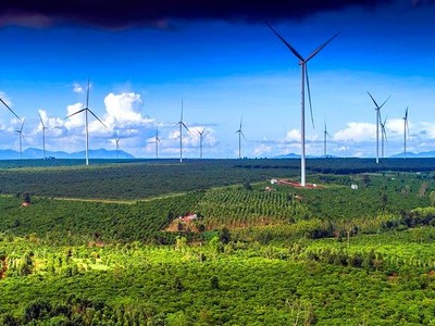 Tỉnh Gia Lai có tiềm năng lớn về điện gió và điện mặt trời.