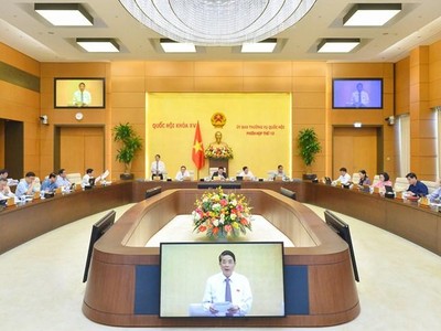 Phiên họp sáng 11/7 của Uỷ ban Thường vụ Quốc hội.
