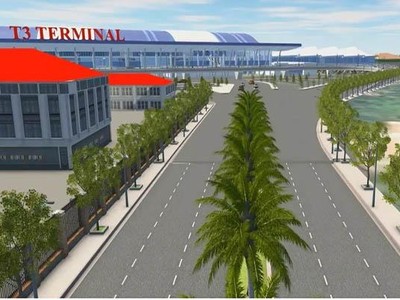 Phối cảnh tuyến đường nối vào nhà ga T3 sân bay Tân Sơn Nhất 