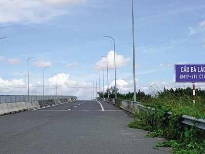 Một đoạn thuộc tuyến cao tốc Bến Lức - Long Thành