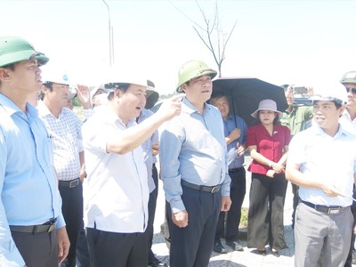 Lãnh đạo tỉnh Quảng Nam kiểm tra, giám sát dự án trên địa bàn. Tỉnh Quảng Nam đặt mục tiêu giải ngân 100% vốn đầu tư công 