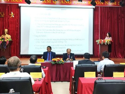 Viện Khoa học xã hội vùng Trung Bộ tổ chức hội thảo khoa học quốc tế với chủ đề “Doanh nghiệp, đổi mới sáng tạo và phát triển bền vững”. Ảnh: Thanh Chung