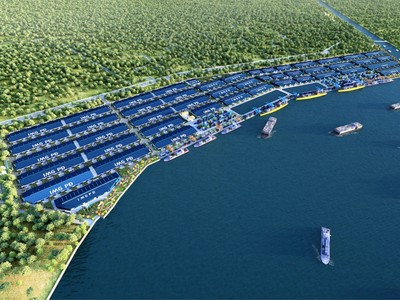 Phối cảnh cảng Phước Đông.