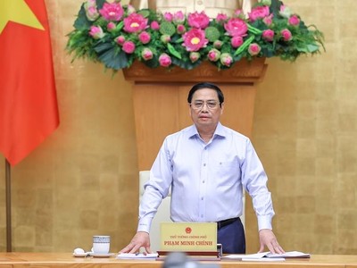 Thủ tướng yêu cầu "4 ổn định, 3 tăng cường, 2 đẩy mạnh, 1 tiết giảm và 1 kiên quyết không". (Ảnh: Nhật Bắc)