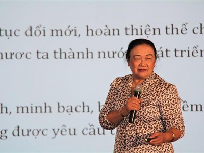 Bà Nguyễn Thị Cúc, Chủ tịch Hội Tư vấn Thuế Việt Nam