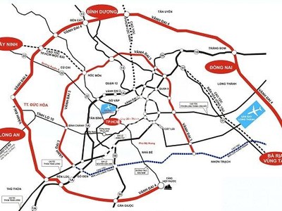 Quy hoạch hướng tuyến đường Vành đai 4 TP.HCM