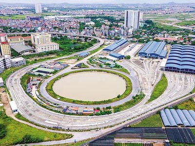Depot Dự án metro Nhổn - ga Hà Nội. Ảnh: Ngọc Tân