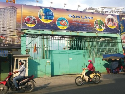 Dự án Samland Riverside vẫn chưa có dấu hiệu thi công trở lại. Ảnh: Việt Dũng