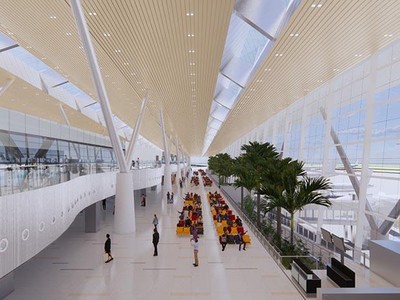 Phối cảnh nhà ga T3 - Cảng hàng không quốc tế Nội Bài 