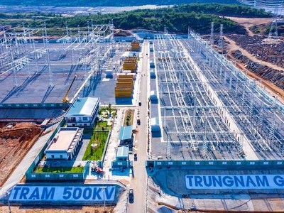 Dự án điện mặt trời Trung Nam Thuận Nam 450 MW và trạm biến áp 500 kV cùng đường dây 500 kV Thuận Nam - Vĩnh Tân do Trung Nam Group đầu tư