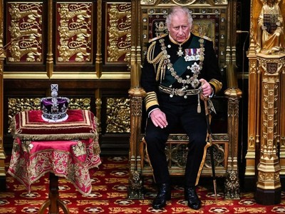 Thái tử Charles tại quốc hội Anh ở London hồi tháng 5. Ảnh: AFP.