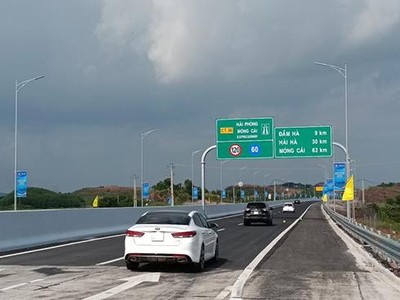 Thông cao tốc Vân Đồn - Móng Cái, Quảng Ninh "chạy không dừng" trên bản đồ liên kết