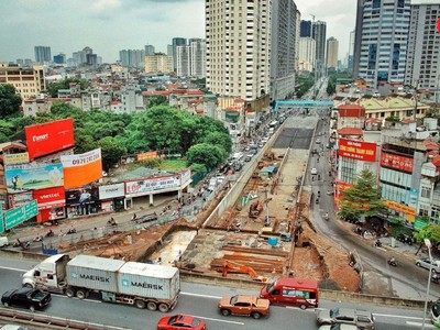 Cận cảnh hầm chui 700 tỷ đồng Lê Văn Lương - Vành đai 3 (Hà Nội)