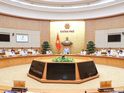 Phiên họp Chính phủ thường kỳ tháng 8/2022. (Ảnh: VGP)