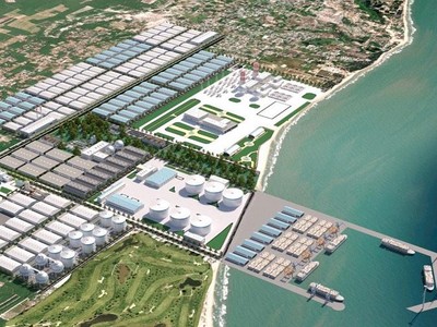 Phối cảnh khu bến cảng Sơn Mỹ.