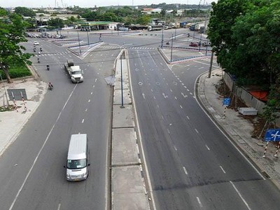 Một đoạn đường Vành đai 3, TP.HCM từ Mỹ Phước đến Tân Vạn đi qua Bình Dương đã hoàn thành đưa vào khai thác.