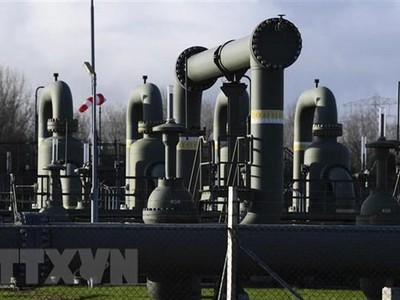 Một cơ sở khai thác khí đốt gần Garelsweerd, tỉnh Groningen, Hà Lan. (Ảnh: AFP/TTXVN)