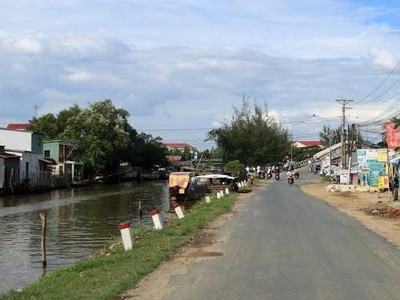 Một đoạn Quốc lộ 63 qua Kiên Giang.