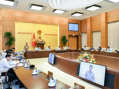 Một phiên họp của Ủy ban Thường vụ Quốc hội.