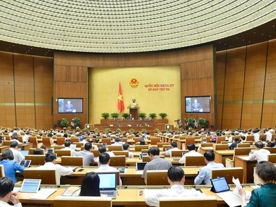 Một phiên chất vấn của Quốc hội khoá XV.