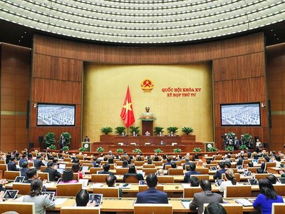 Ngay sau phiên khai mạc, các đại biểu tham dự Kỳ họp thứ tư, Quốc hội khóa XV đã tập trung triển khai công việc theo chương trình nghị sự 