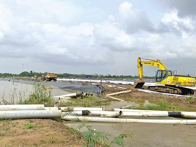 Công trường Dự án Nhiệt điện Nhơn Trạch 3 & 4. Ảnh: T.H