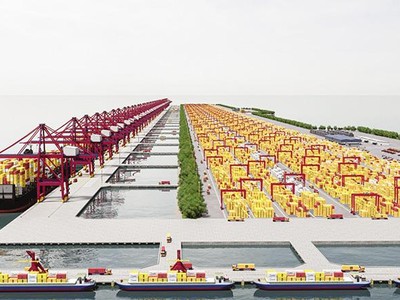 Phối cảnh cảng Cần Giờ.