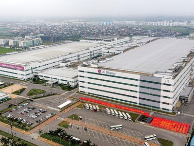 Tập đoàn LG (Hàn Quốc) đã đầu tư hơn 7,24 tỷ USD vào KCN Tràng Duệ, TP. Hải Phòng ảnh: Đức Thanh