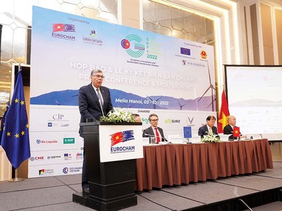 EuroCham và Cục Xúc tiến thương mại Việt Nam (Vietrade) đã ký kết biên bản ghi nhớ để quảng bá các doanh nghiệp Việt Nam tại Khu gian hàng Quốc gia Việt Nam và GEFE 2022