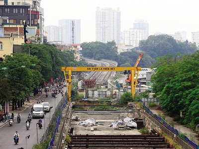 Thời gian thực hiện Dự án metro Nhổn - ga Hà Nội dự kiến được kéo dài thêm 5 năm. Ảnh: Đức Thanh