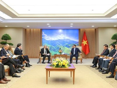 Thủ tướng Phạm Minh Chính tiếp đại diện Hội đồng Kinh doanh Mỹ-ASEAN và các doanh nghiệp Hoa Kỳ (Ảnh: VGP).