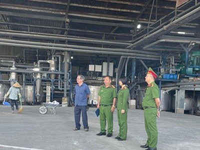 Lực lượng chức năng Gia Lai kiểm tra công tác phòng cháy chữa cháy ở doanh nghiệp. Ảnh minh họa