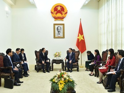 Phó thủ tướng Chính phủ Lê Minh Khái tiếp ông Park Hark Kyu, Tổng Giám đốc Tập đoàn Samsung Electronics phụ trách tài chính