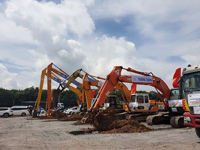 Thi công Dự án đường Vành đai 3, TP.HCM đoạn Tân Vạn - Nhơn Trạch.