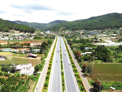 Cao tốc Bảo Lộc - Liên Khương sau khi hoàn thành sẽ kết nối với cao tốc Liên Khương - Prenn.