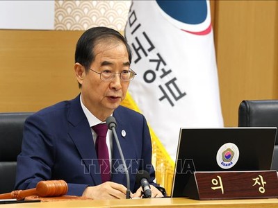 Thủ tướng Hàn Quốc Han Duck-soo. Ảnh: Yonhap/TTXVN