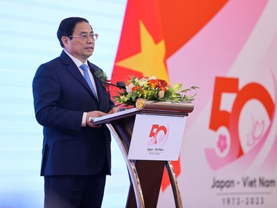 Thủ tướng Chính phủ Phạm Minh Chính khẳng định, hợp tác kinh tế - thương mại - đầu tư giữa Việt Nam và Nhật Bản luôn được đặc biệt chú trọng, đẩy mạnh toàn diện. (Ảnh: Nhật Bắc)