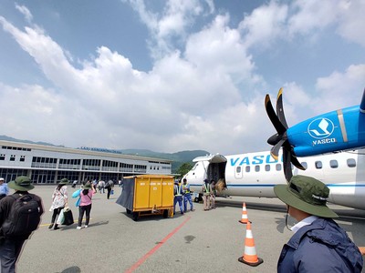 Một góc Cảng hàng không Côn Đảo.