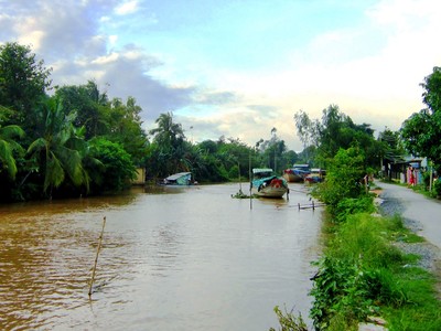Một đoạn kênh Mương Khai qua Long Xuyên, An Giang.