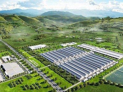 Phối cảnh tổ hợp trang trại & nhà máy chế biến thịt bò Vinabeef Tam Đảo