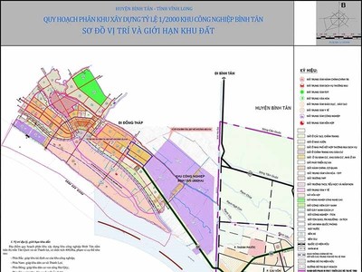 Bản đồ quy hoạch Khu công nghiệp Bình Tân